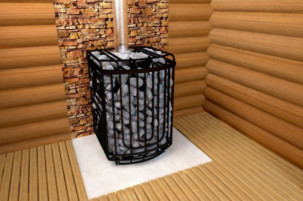 Банная печь Теплодар Сибирский утес 20 ЛП ПРОФИ Панорама